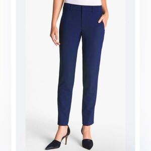 Vince | Strapping Stretch Wool Trousers in Coastal Blue, 12